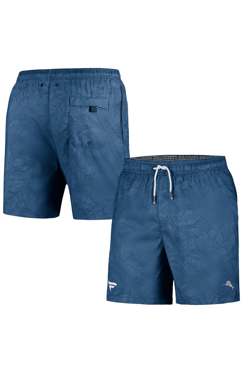 Tommy Bahama Men's Tommy Bahama Blue Fanatics Corporate Naples Layered Leaves Swim Trunks, Main, color,