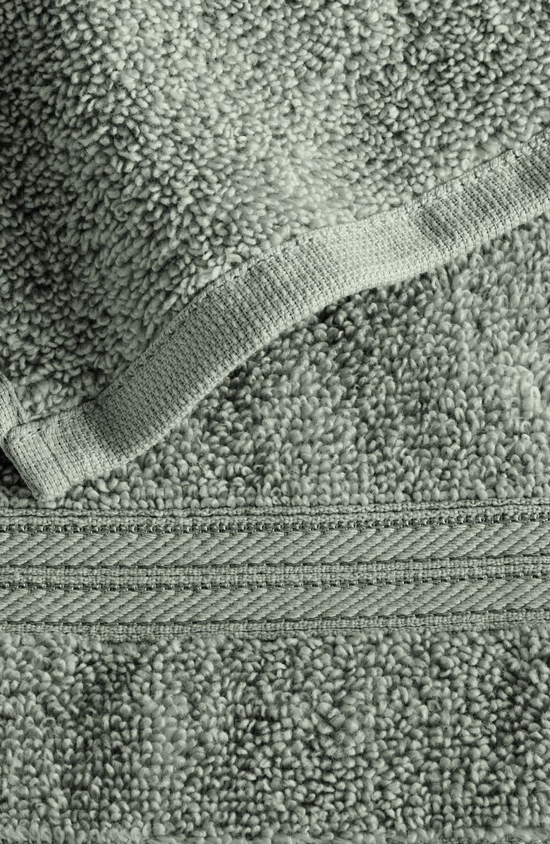 Woven & Weft Quick-Dry Cotton 4-Pack Bath Towel Set, Alternate, color, Eucalyptus