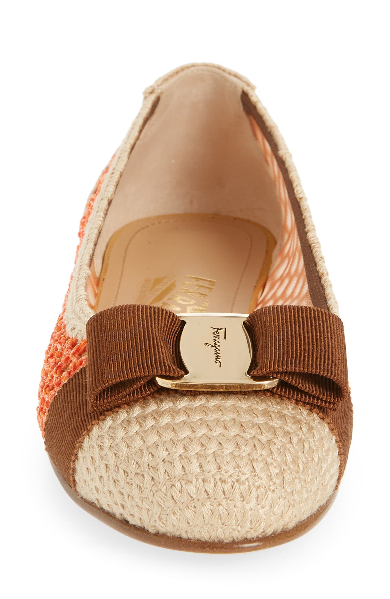FERRAGAMO Varina Bow Flat, Alternate, color, 