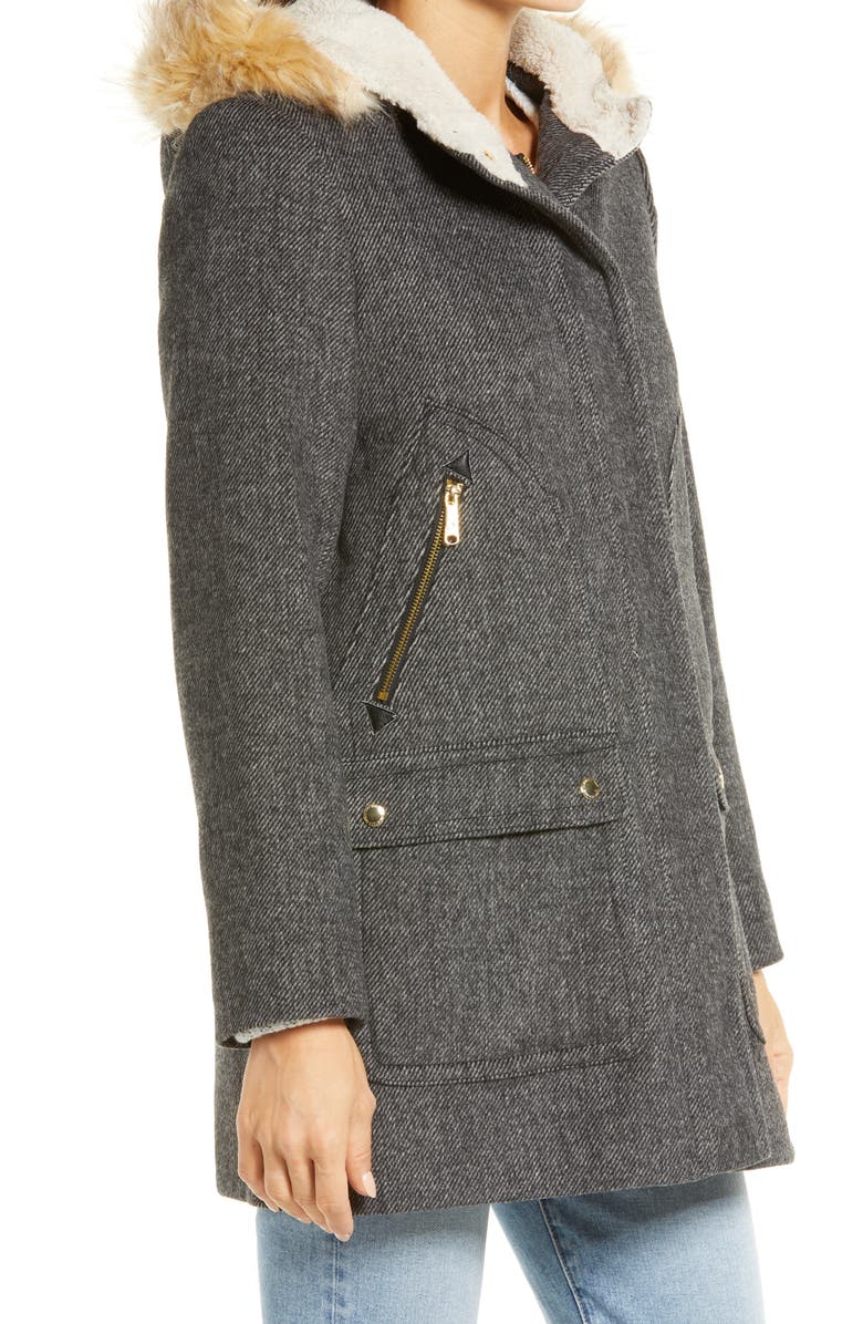 Sam Edelman Hooded Duffle Coat, Alternate, color,