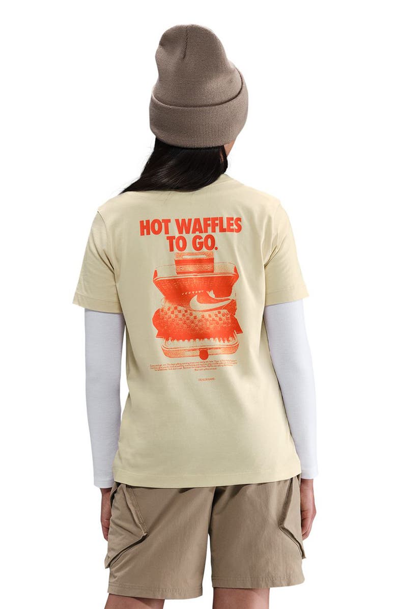 Nike Kids' Sportswear Club Graphic T-Shirt, Alternate, color, Light Khaki