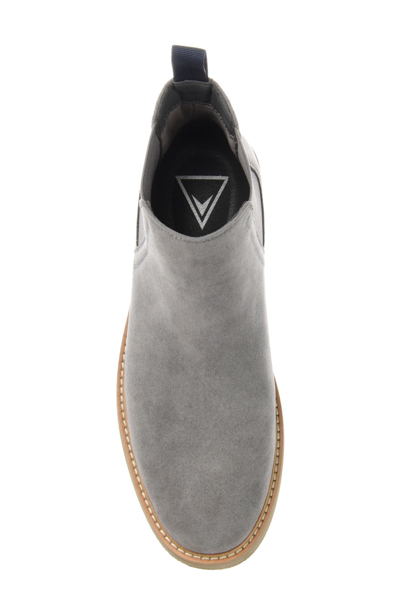VANCE CO Marshon Vegan Suede Chelsea Boot, Alternate, color, Grey