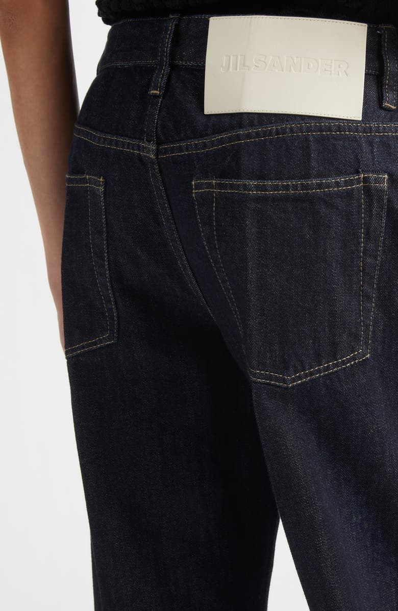 Jil Sander Pleated Straight Leg Jeans, Alternate, color, Magnet