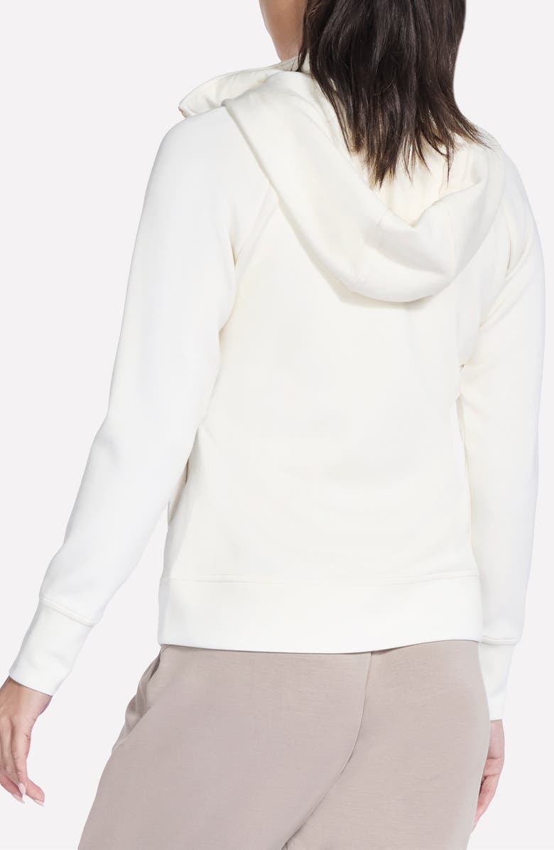 SKECHERS SKECHLUXE ELEVATE<sup>™</sup> Full Zip Hoodie, Alternate, color, Egret