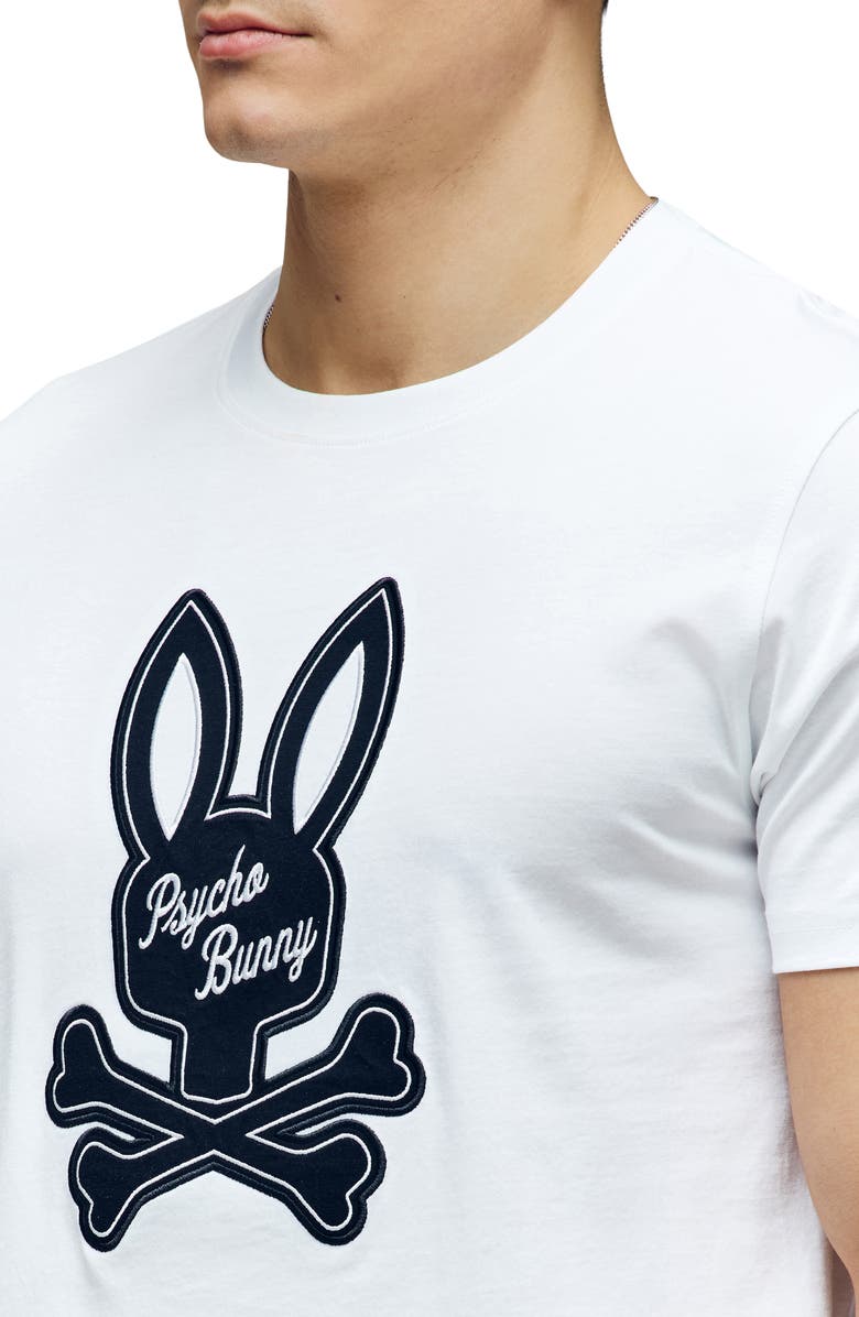 Psycho Bunny Derek Pima Cotton Appliqué Logo T-Shirt, Alternate, color, 
