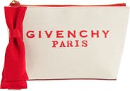 Givenchy Small Logo Canvas Wristlet Pouch