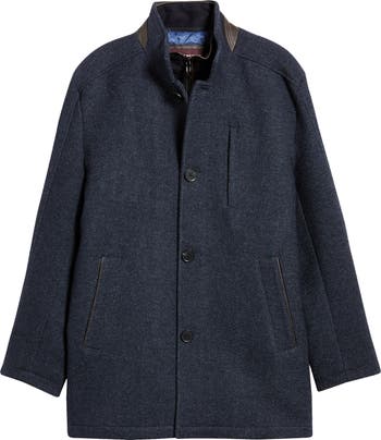 Johnston Murphy Upton Bib Insert Wool Blend Car Coat Nordstrom