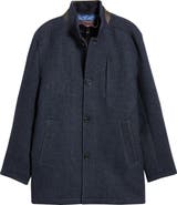 Johnston & Murphy Upton Bib Insert Wool Blend Car Coat