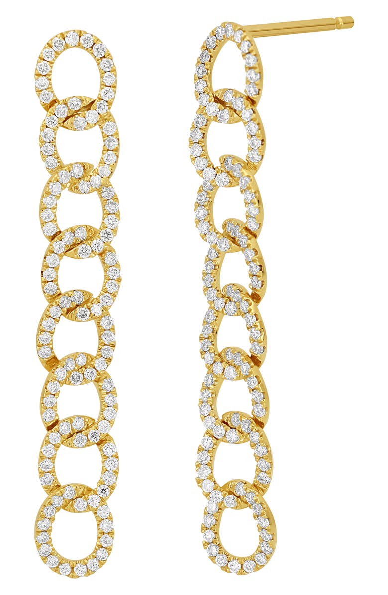 Bony Levy Katherine Miami Diamond Chain Drop Earrings, Main, color, 