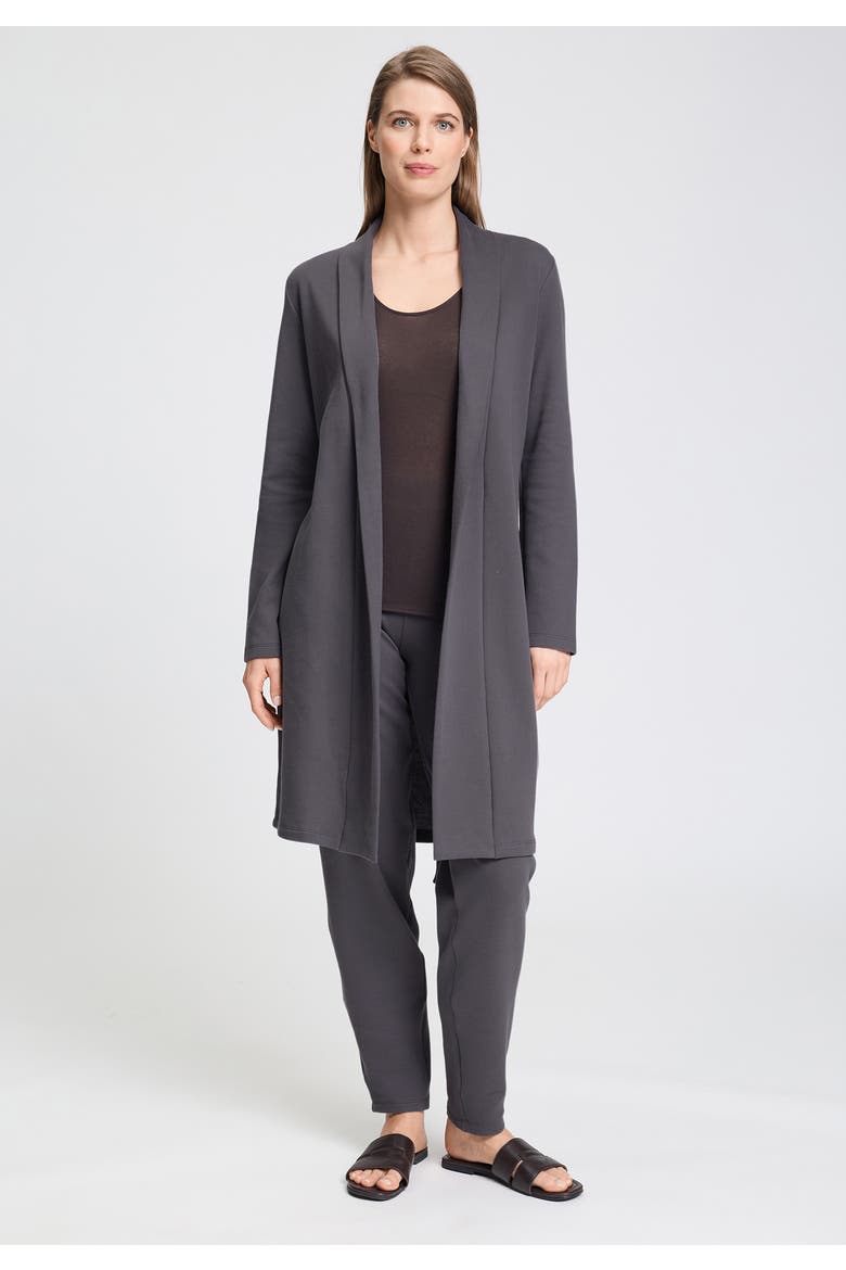 Easy Wear Cotton Blend Robe, Alternate, color, Dark Sesame