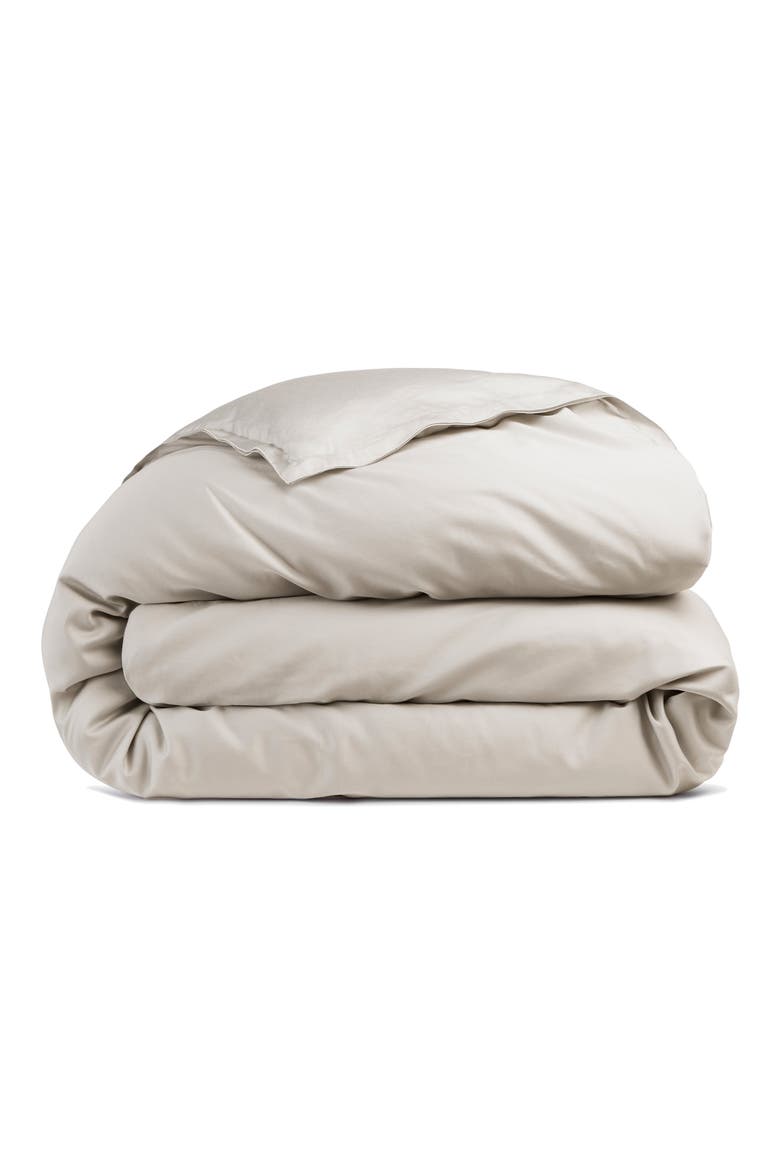 Sateen Duvet Cover, Main, color, BONE