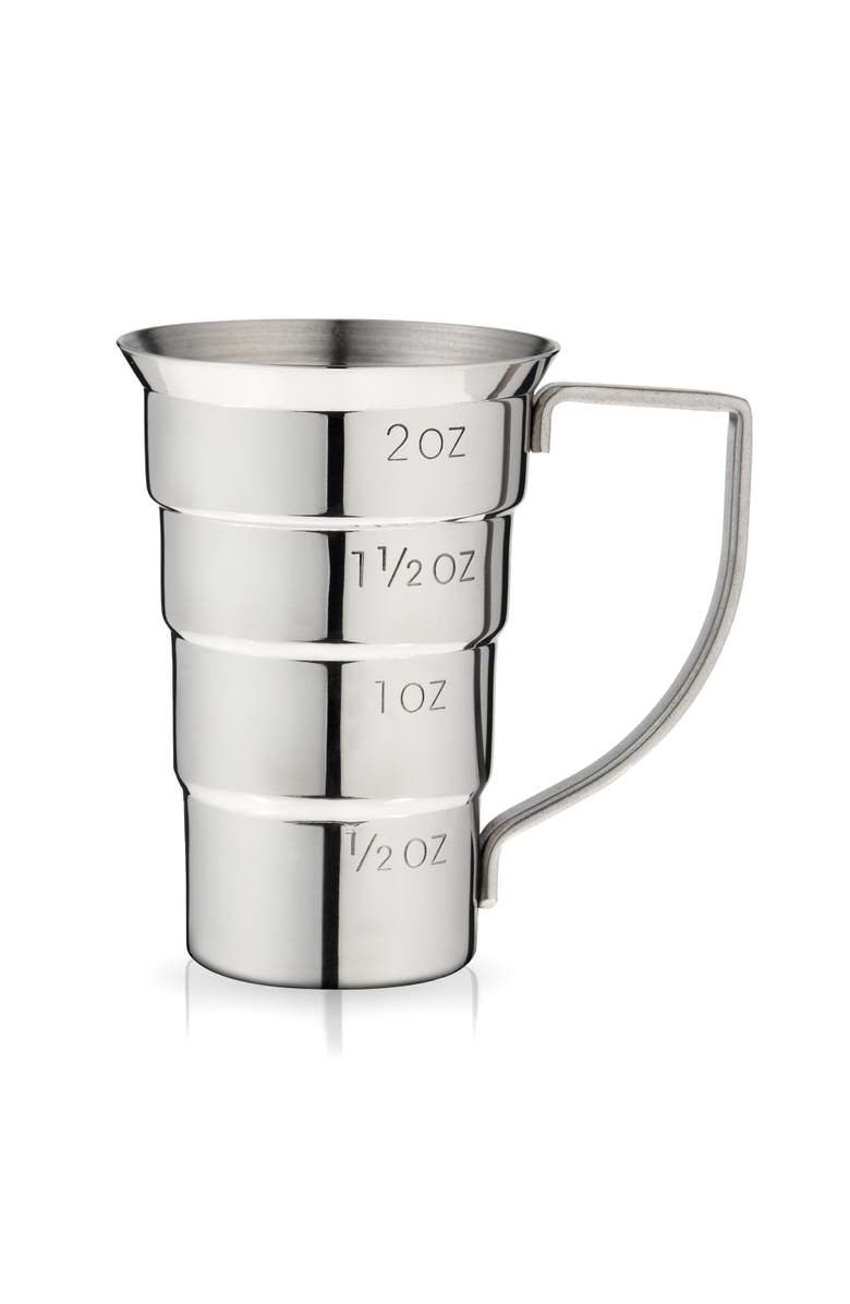 Viski Harrison Stepped Jigger in Stainless Steel, Main, color, 