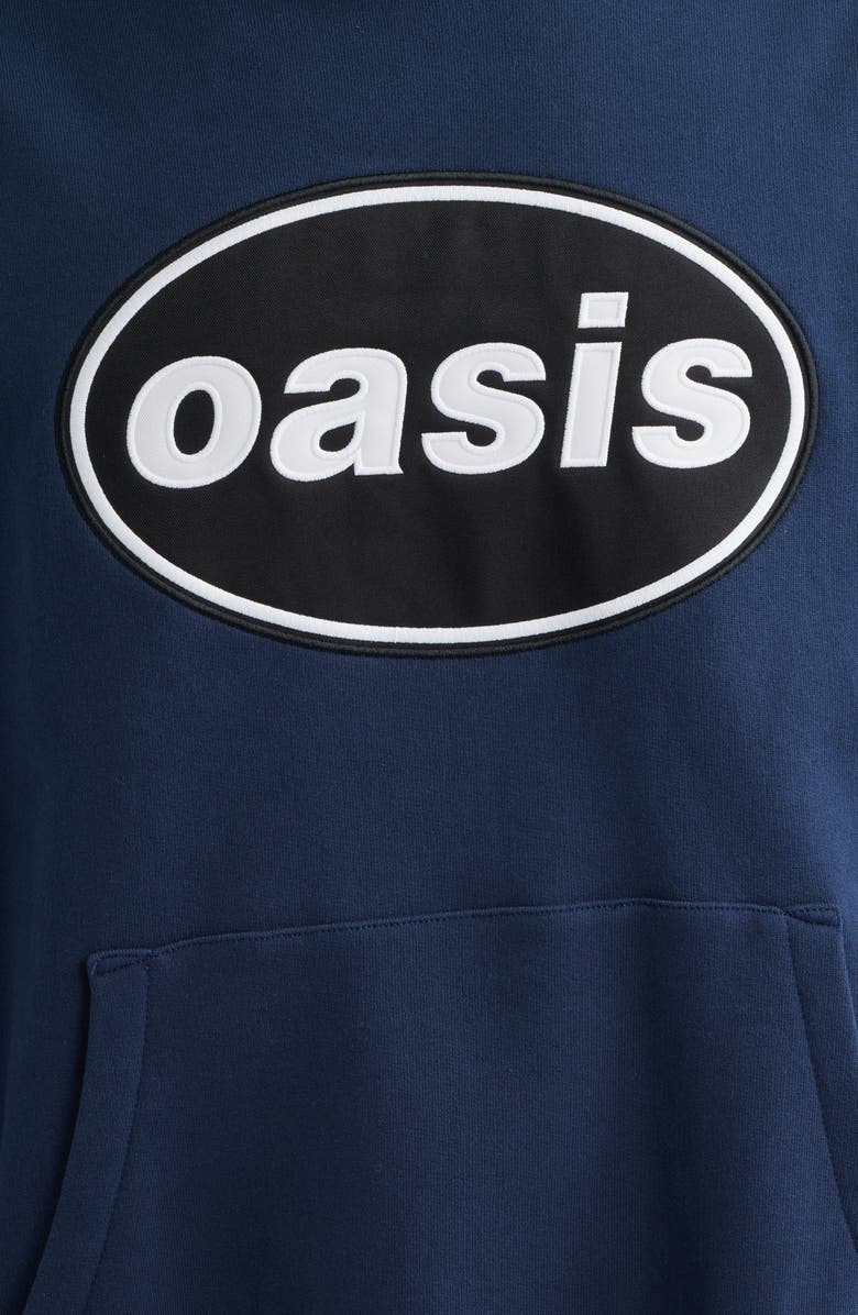 PLEASURES Knebworth Graphic French Terry Hoodie, Alternate, color, Navy