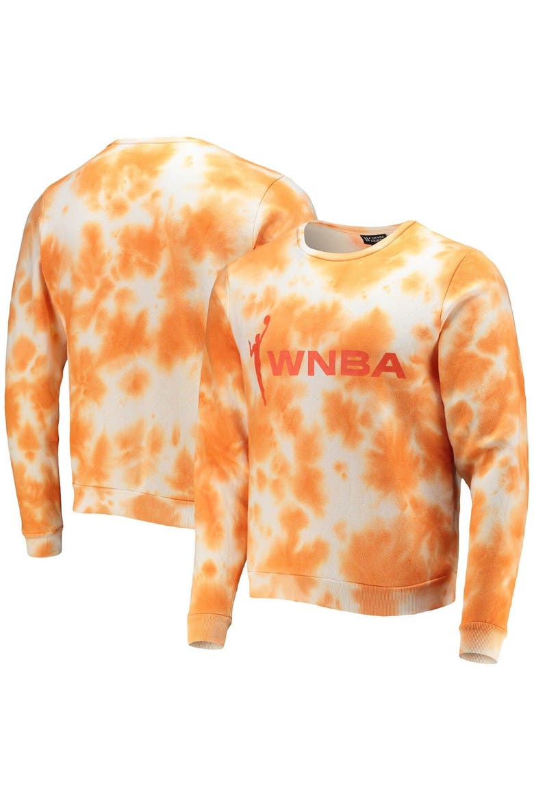 Unisex The Wild Collective Orange WNBA Cloud Wash Pullover Sweatshirt, Main, color, Orange