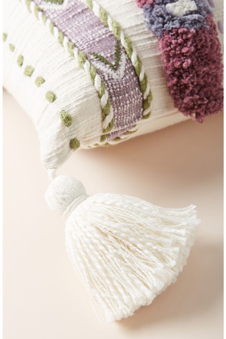 Anthropologie Alula Tassel Accent Pillow, Alternate, color, LILAC