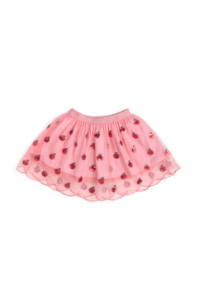 Sweet Wink Apple Sequin Scalloped Tutu Skirt, Main, color, Mauve
