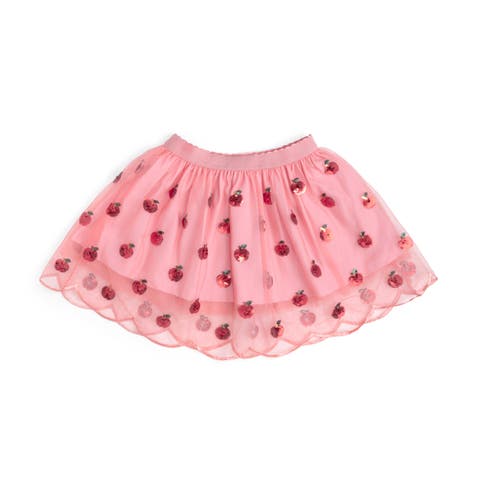 Apple Sequin Scalloped Tutu Skirt (Baby)