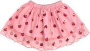 Sweet Wink Apple Sequin Scalloped Tutu Skirt