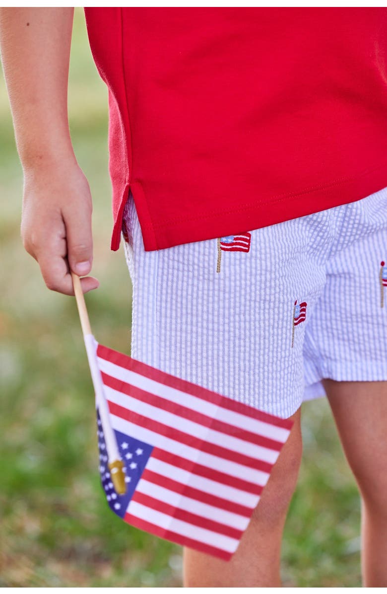 Little English Kids' Embroidered Basic Short Blend, Alternate, color, 