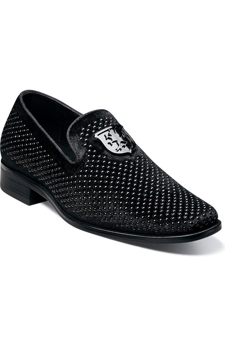 Stacy Adams Kids' Swagger Slip-On Loafer, Main, color, Black
