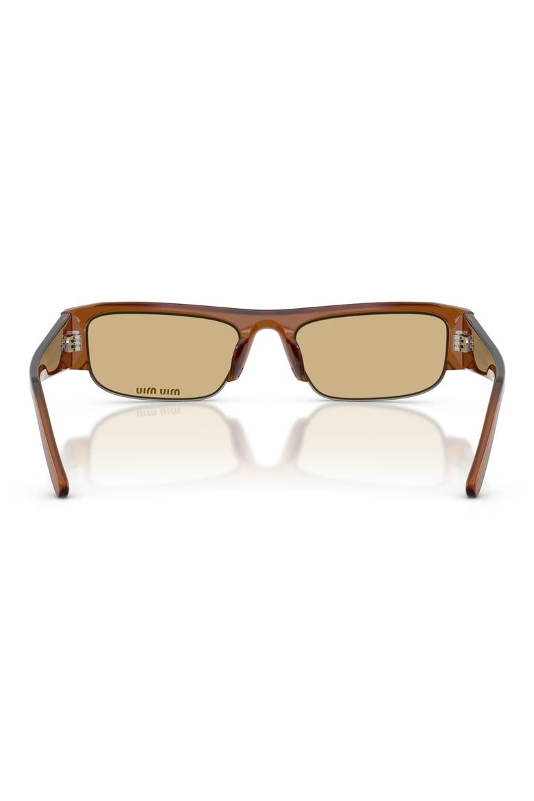 51mm Rectangular Sunglasses, Alternate, color, OPAL AMBRA / YELLOW