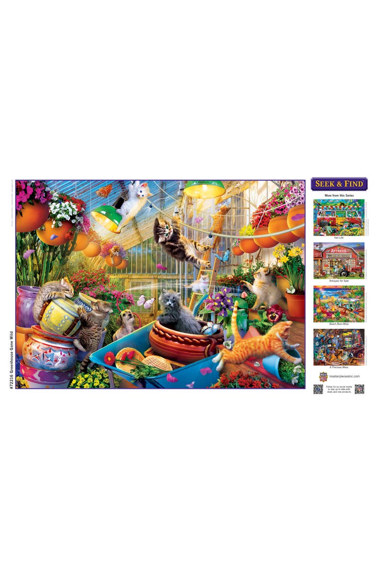 Greenhouse Gone Wild 1000 Piece Puzzle, Alternate, color, Multicolor