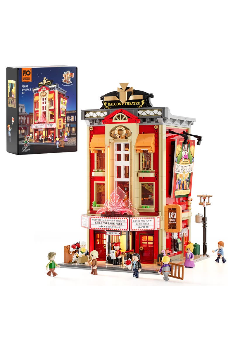 Movie Theatre Lighting Building Set City Street View CT2445B, Main, color, Multicolor