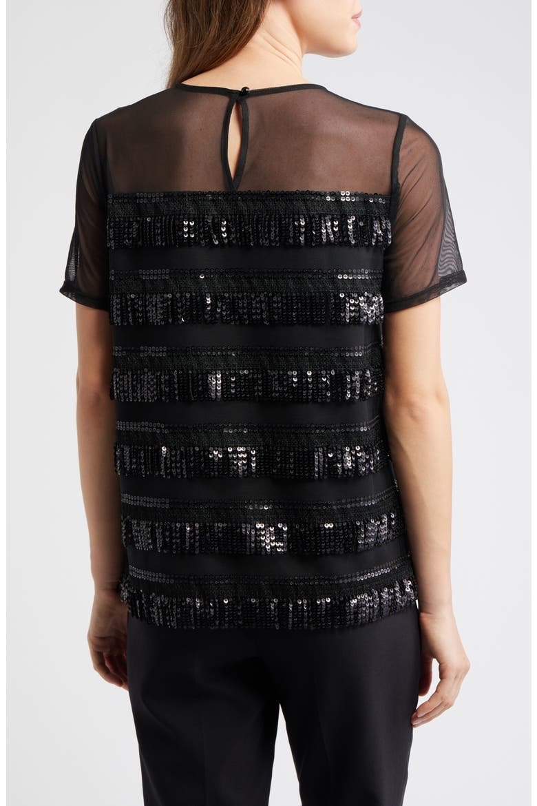 Sequin Fringe Illusion Top, Alternate, color, ANNE BLACK