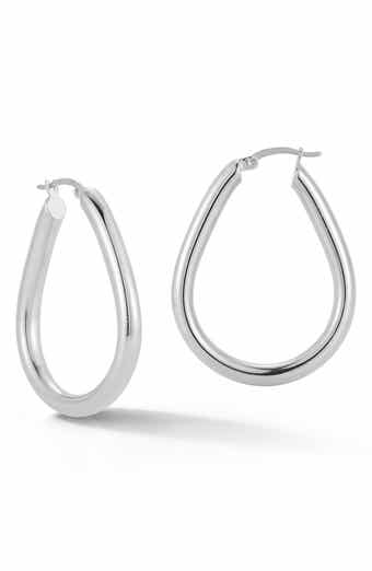 Pear Hoop Earrings