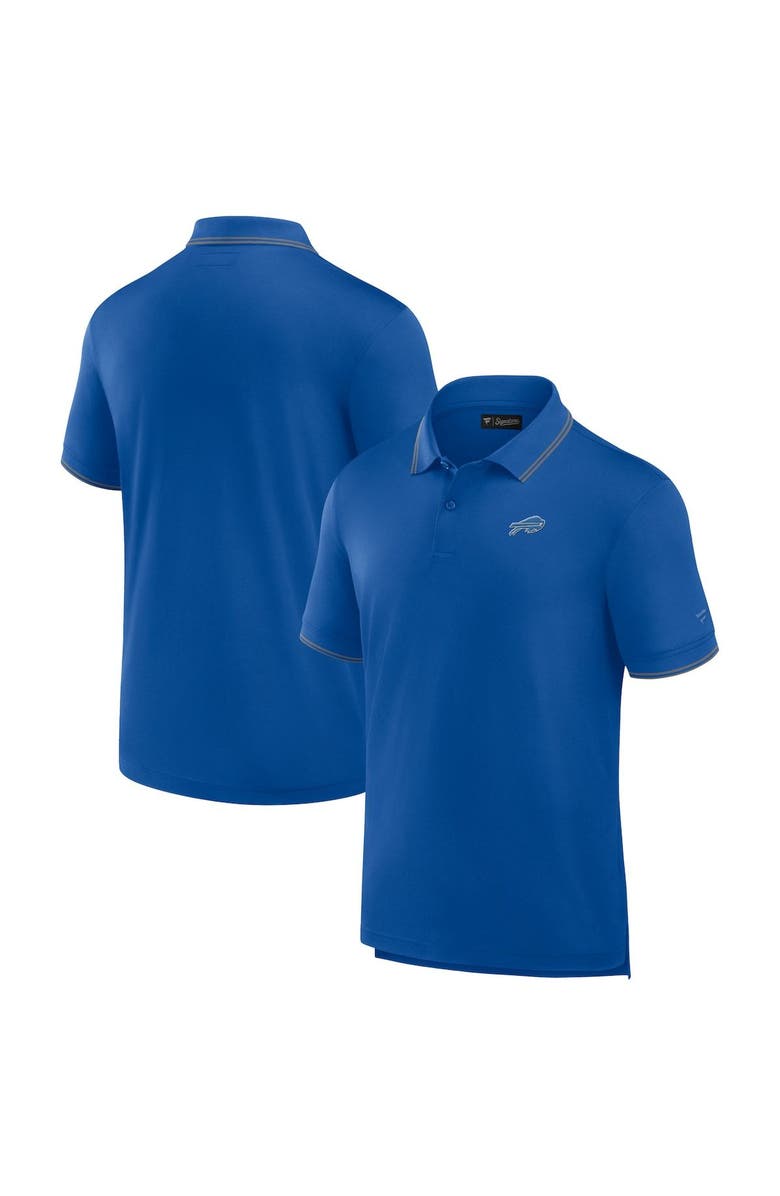 Fanatics Signature Men's Fanatics Signature Royal Buffalo Bills Pique Polo Shirt, Main, color,