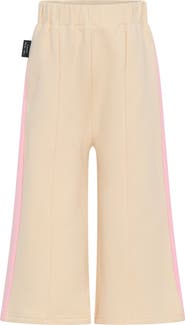TINY TRIBE Kids' Colorblock Cotton Wide Leg Sweatpants