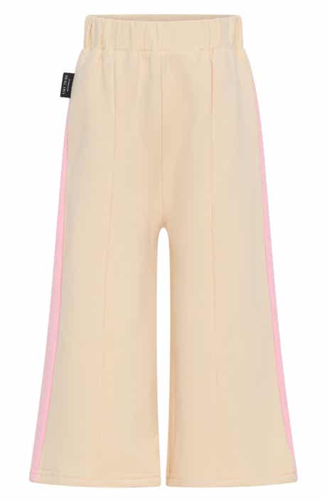 TINY TRIBE Kids' Colorblock Cotton Wide Leg Sweatpants