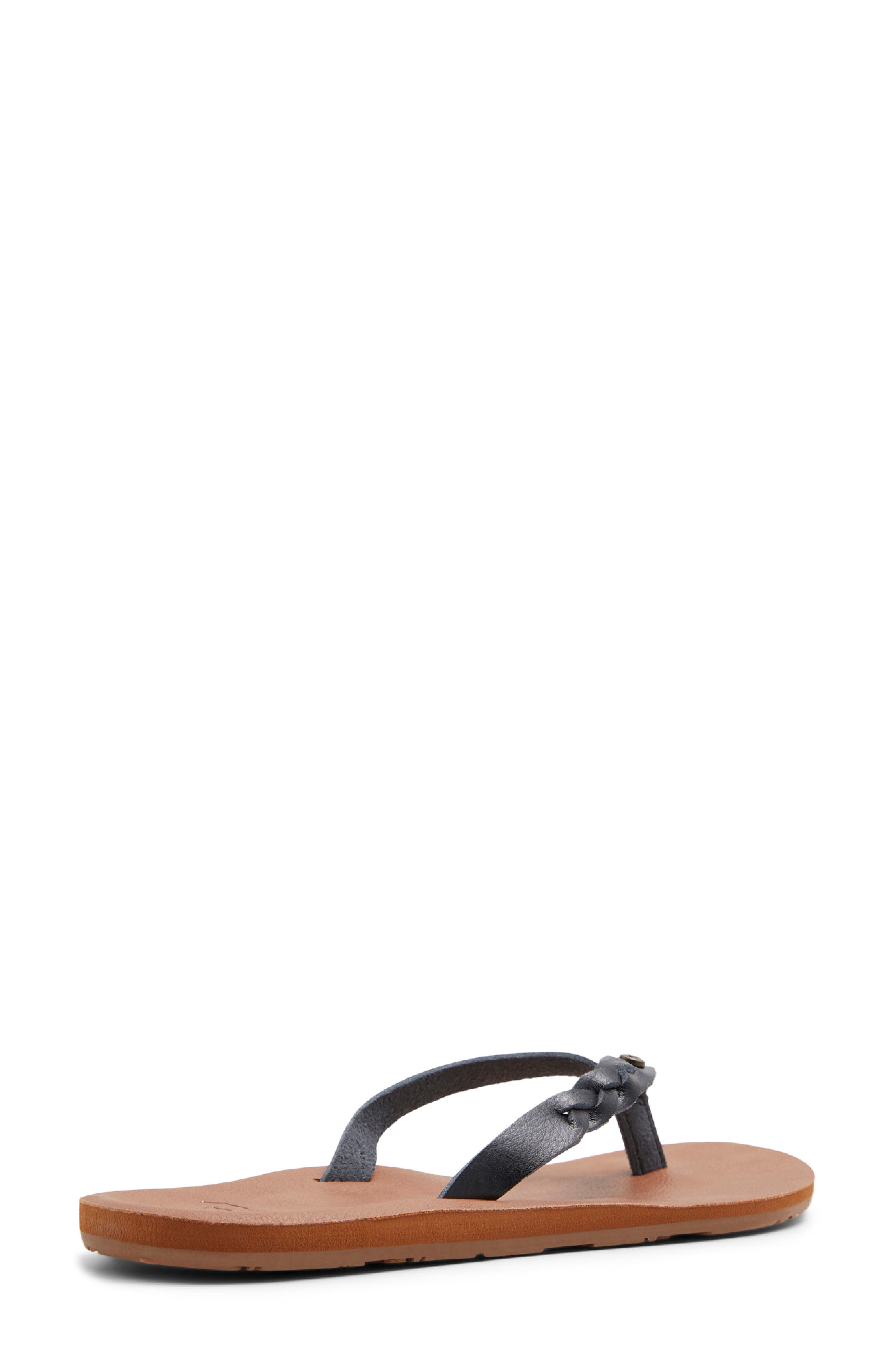 Roxy Liza IV Flip Flop, Alternate, color, Black
