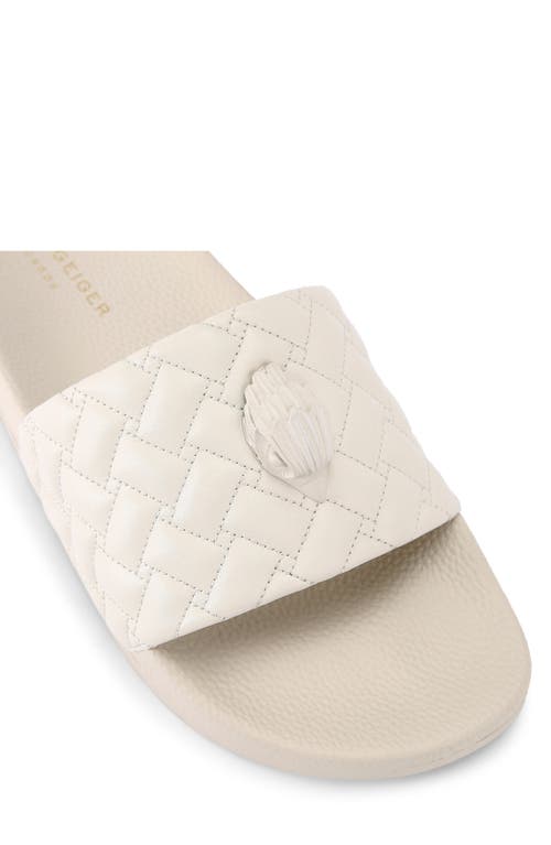 Kurt Geiger London Meena Eagle Slide Sandal In Natural