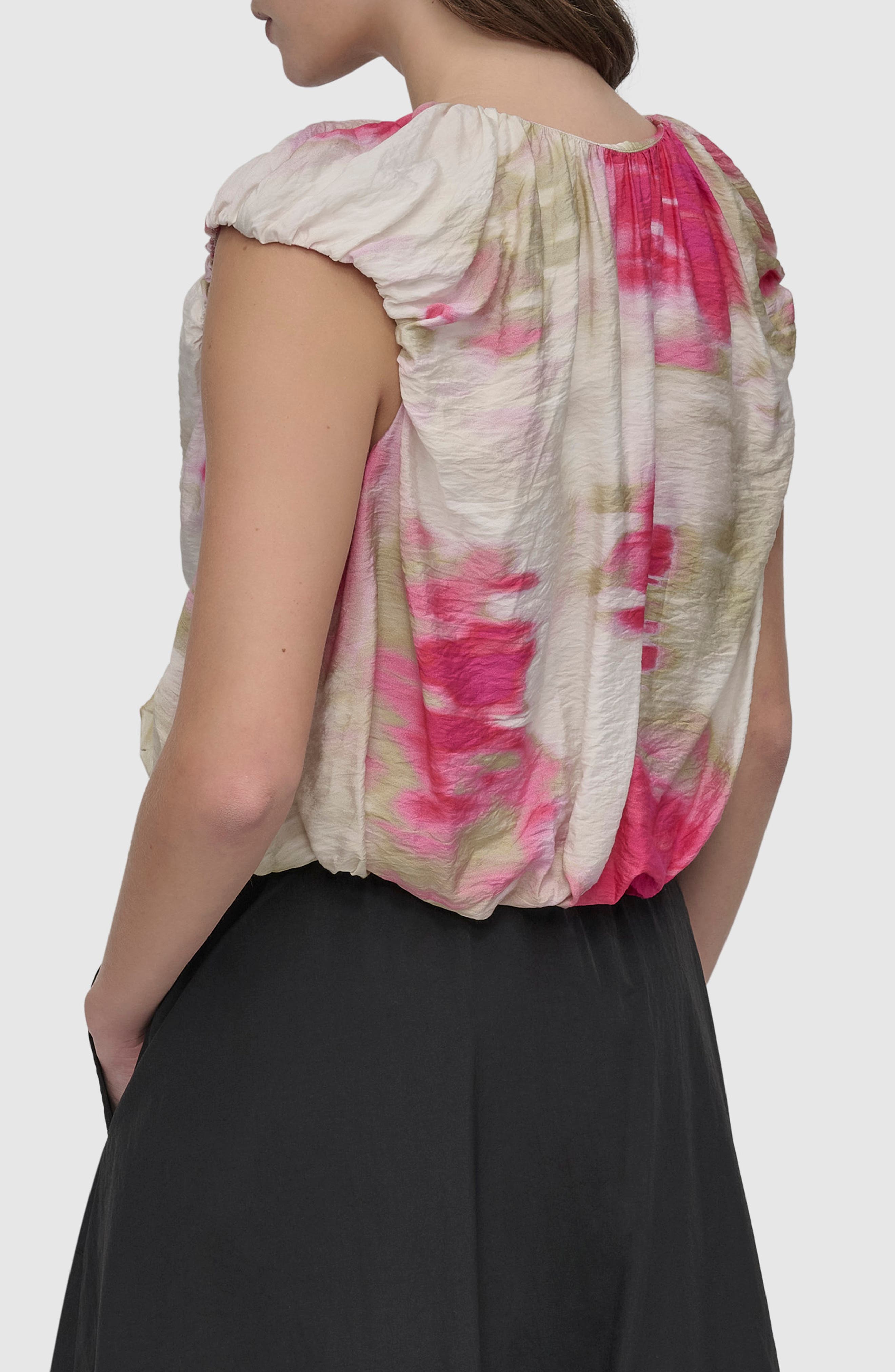 Printed Rumple Voile Top - image 2