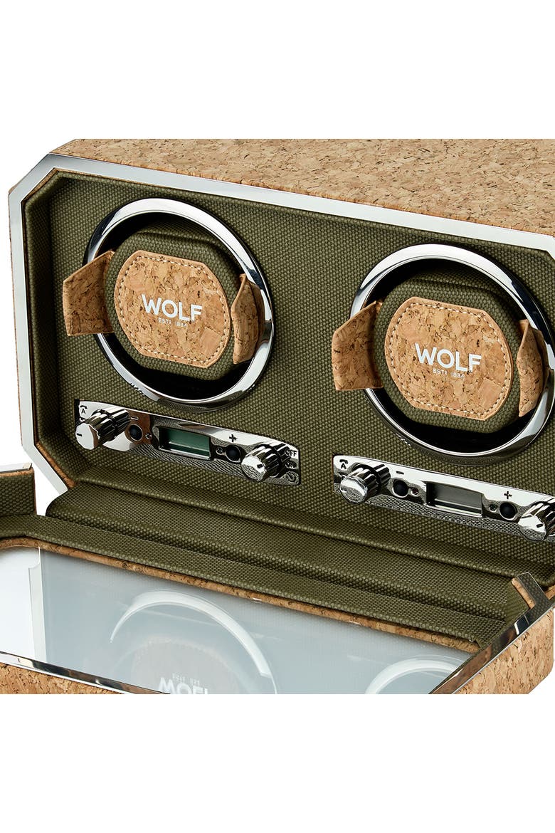 Cortica Double Watch Winder, Alternate, color, Cork
