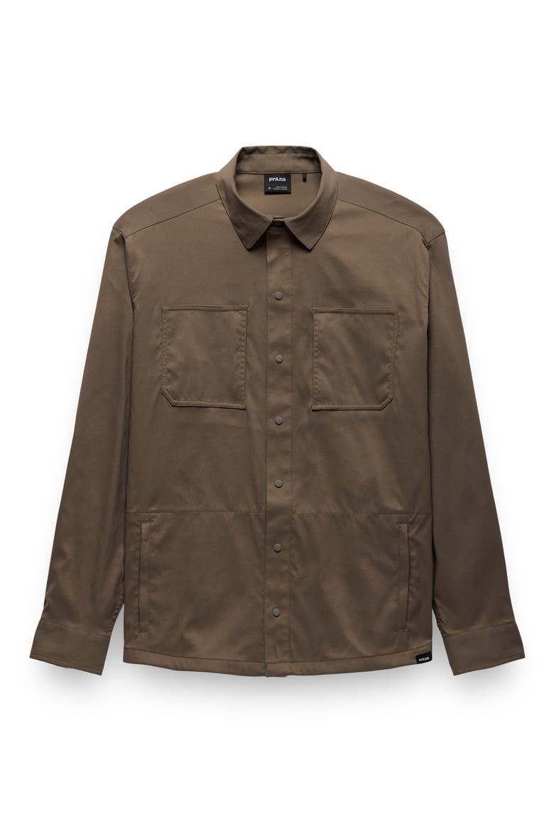 Stretch Zion Long Sleeve Button-Up Shirt, Alternate, color, MUD
