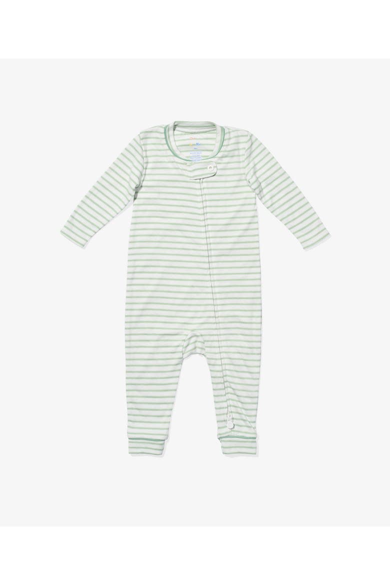 Ziggy Zip Romper, Main, color, seafoam stripe