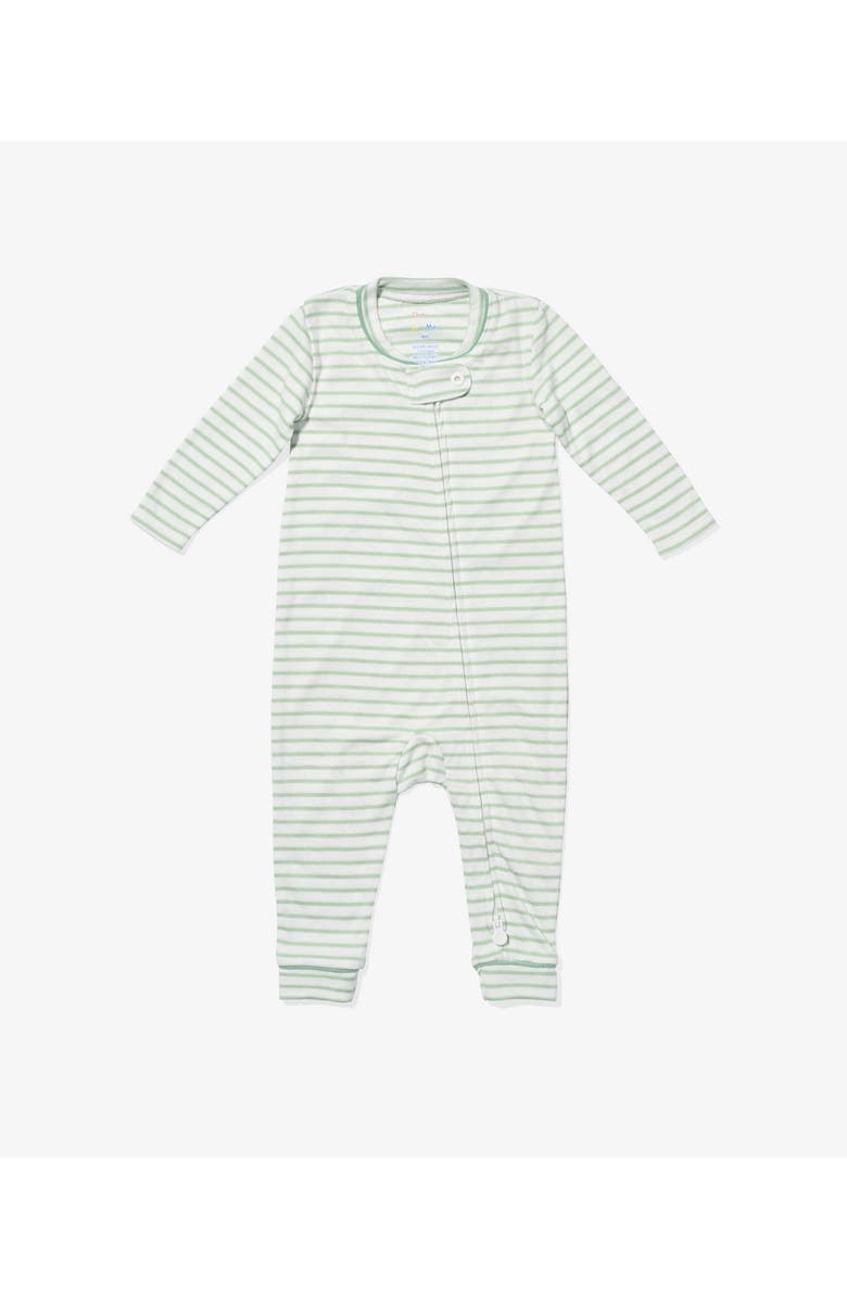 Oso and Me Ziggy Zip Romper, Main, color, Seafoam Stripe
