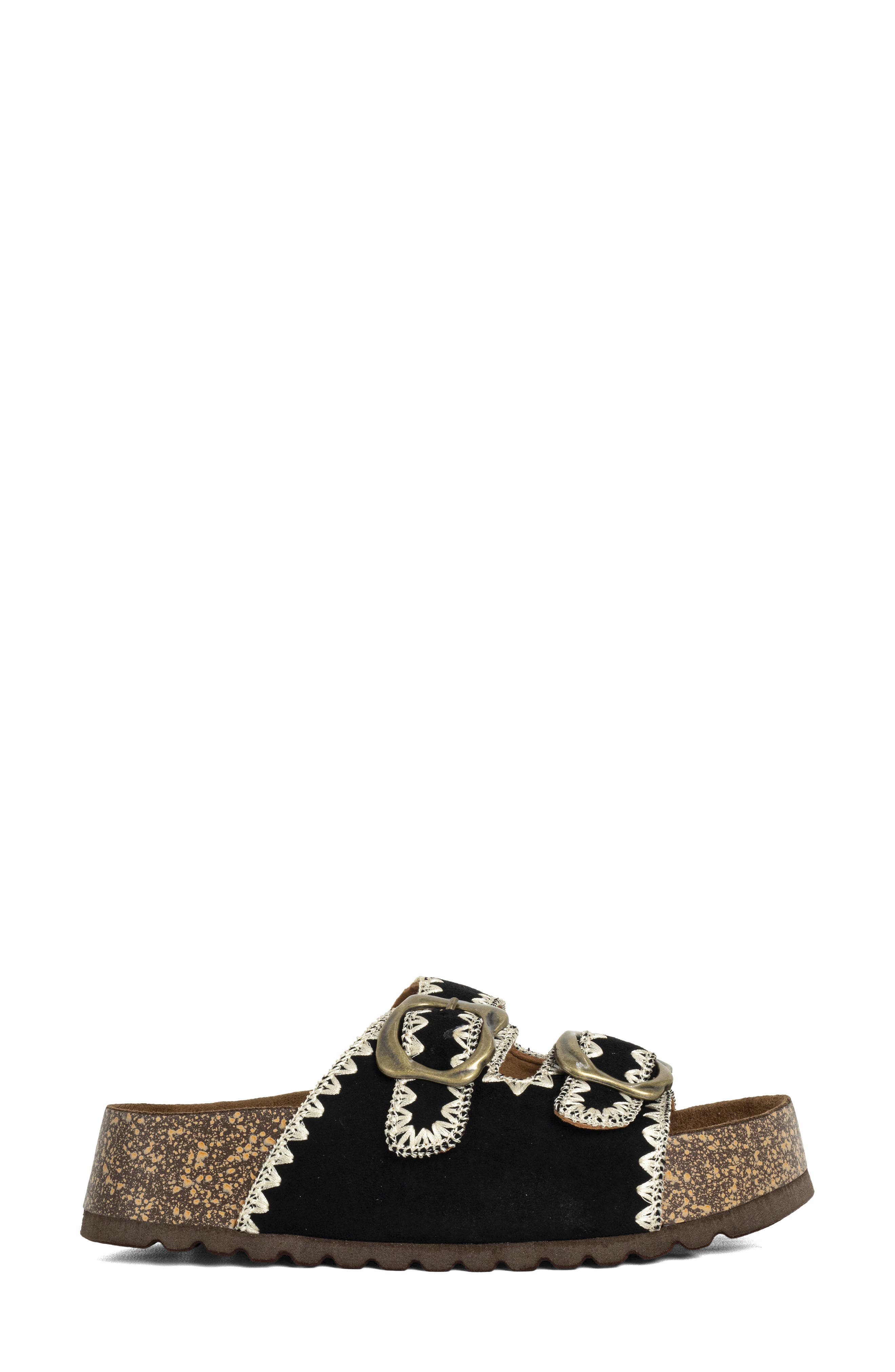 SHUSHOP Keya Slide Sandal, Alternate, color, Black