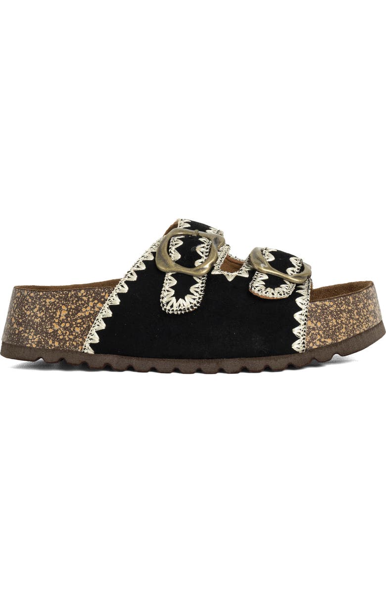 SHUSHOP Keya Slide Sandal, Alternate, color, Black