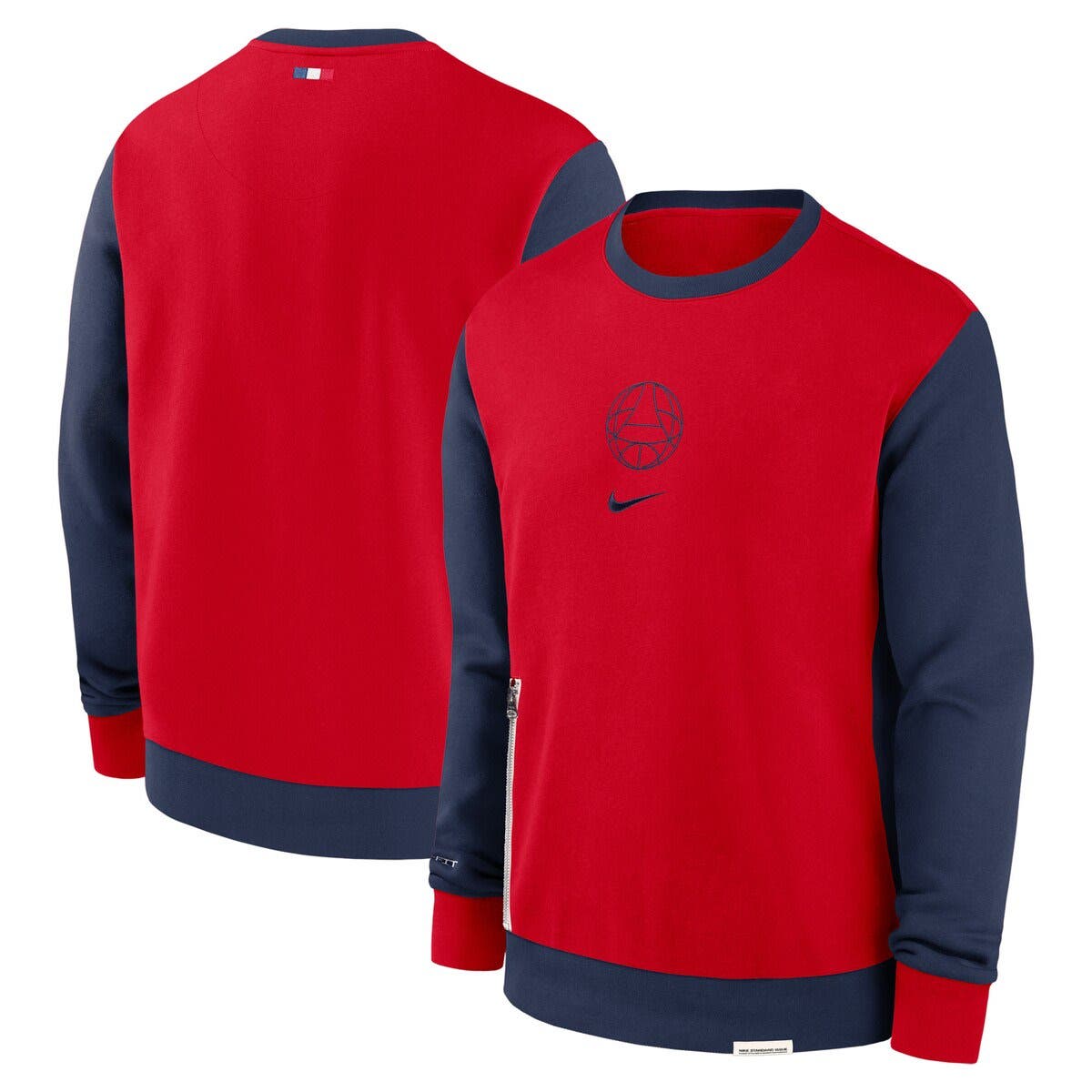 nike hybrid fleece crew sweatshirt mens