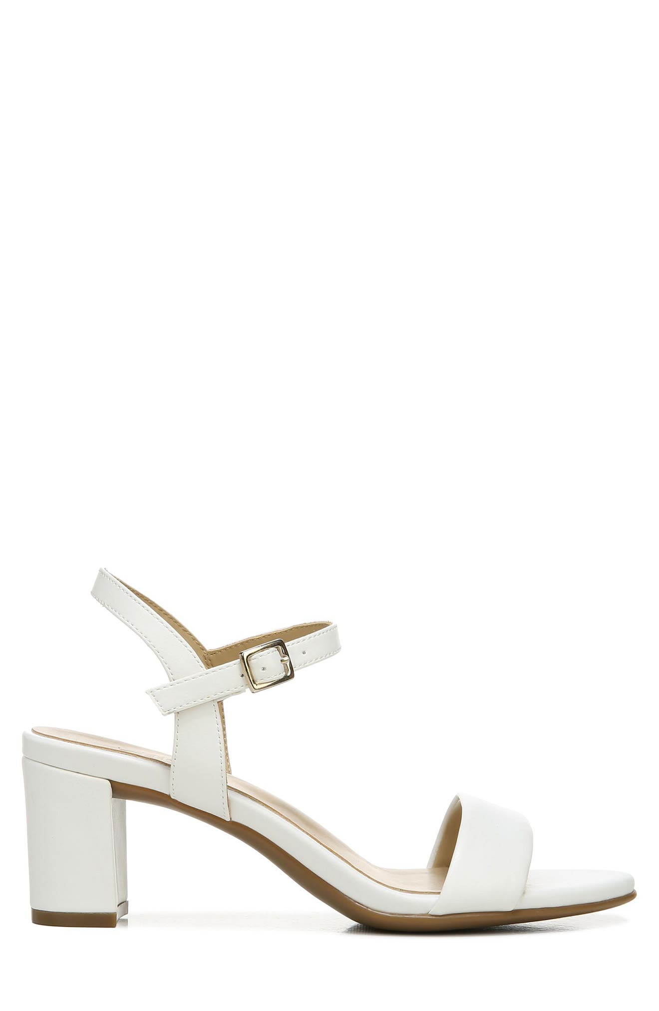 Bristol Block Heel Sandal - Wide Width Available, Alternate, color, WHITE