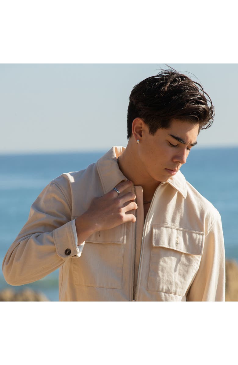 LOUPN Cuban Chain Ring, Alternate, color, Silver