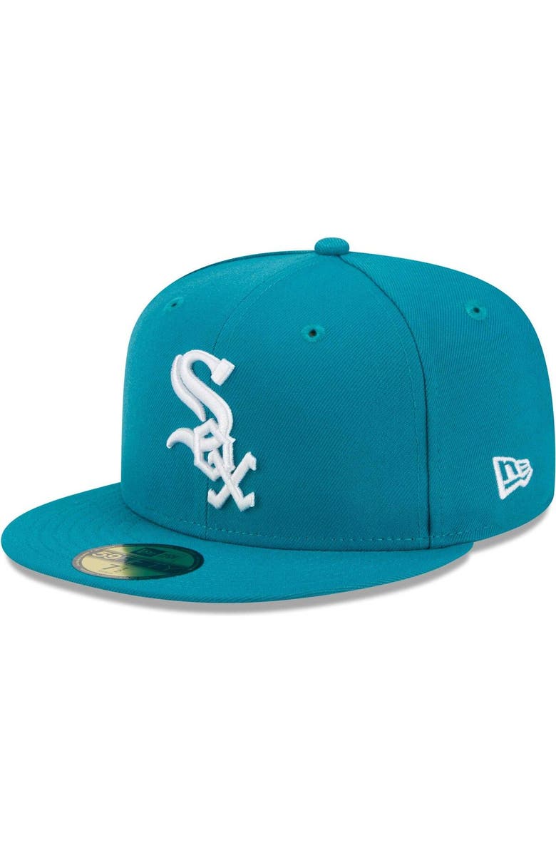 New Era Men's New Era Turquoise Chicago White Sox 59FIFTY Fitted Hat, Main, color, 