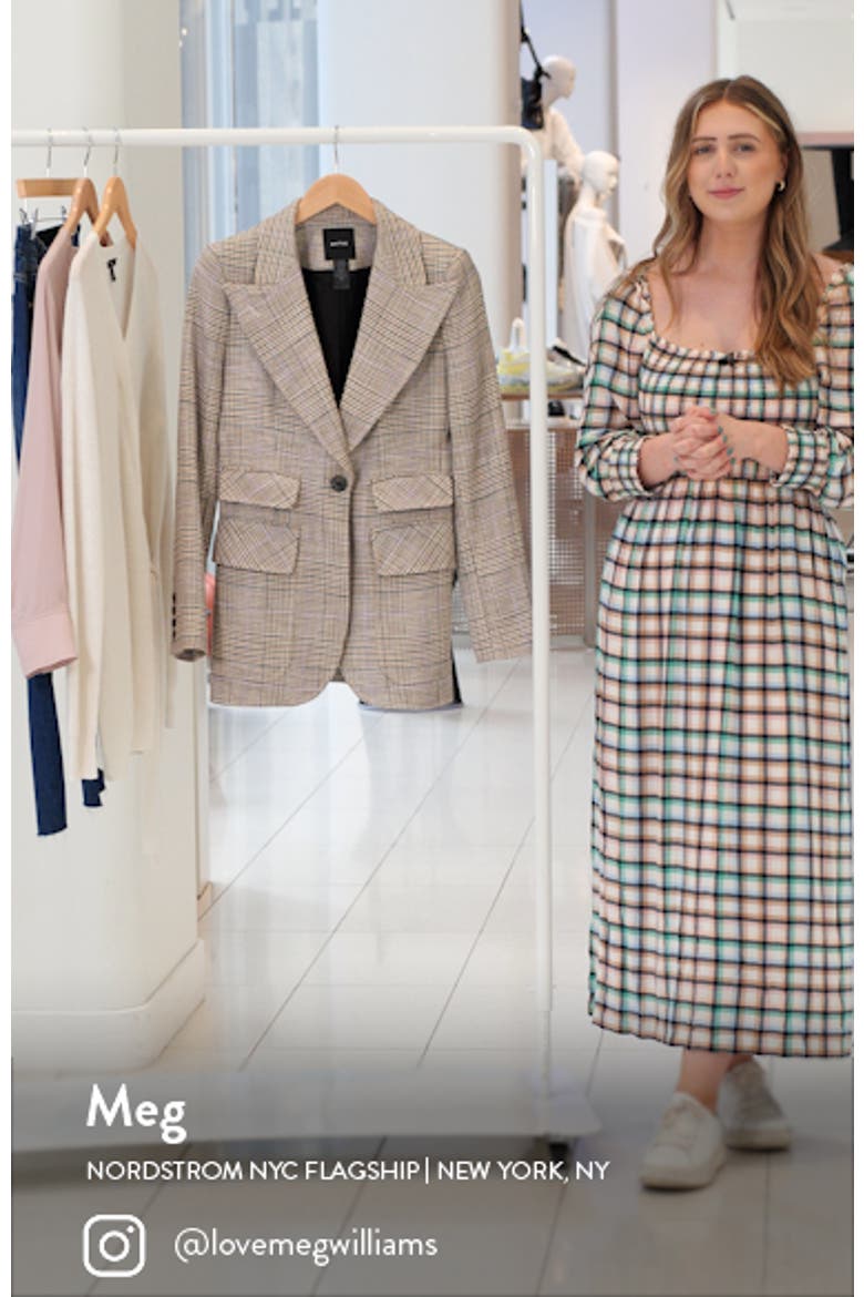 Glen Plaid Peaked Lapel Blazer video
