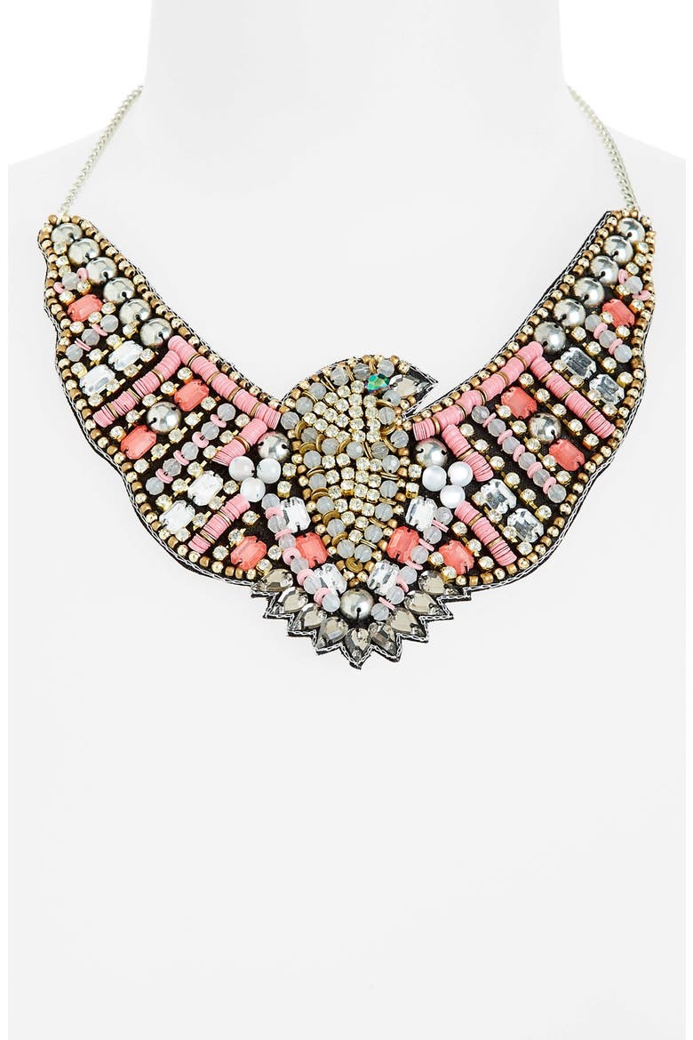 'Eagle Bead' Collar, Main, color, PINK MULTI