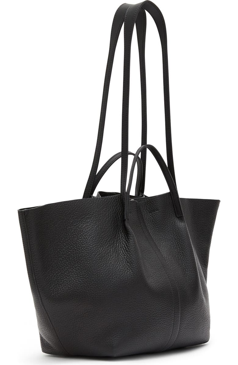 AllSaints Odette East/West Leather Tote, Alternate, color,