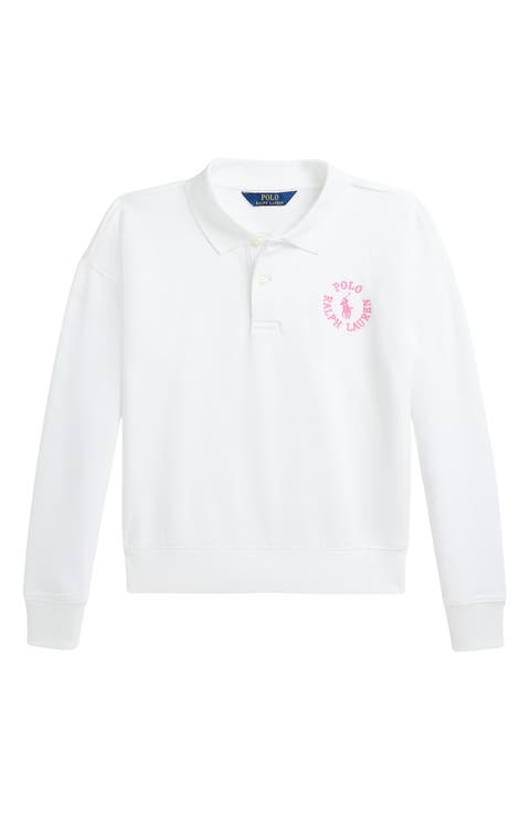 Kids' Long Sleeve French Terry Polo (Big Kid)