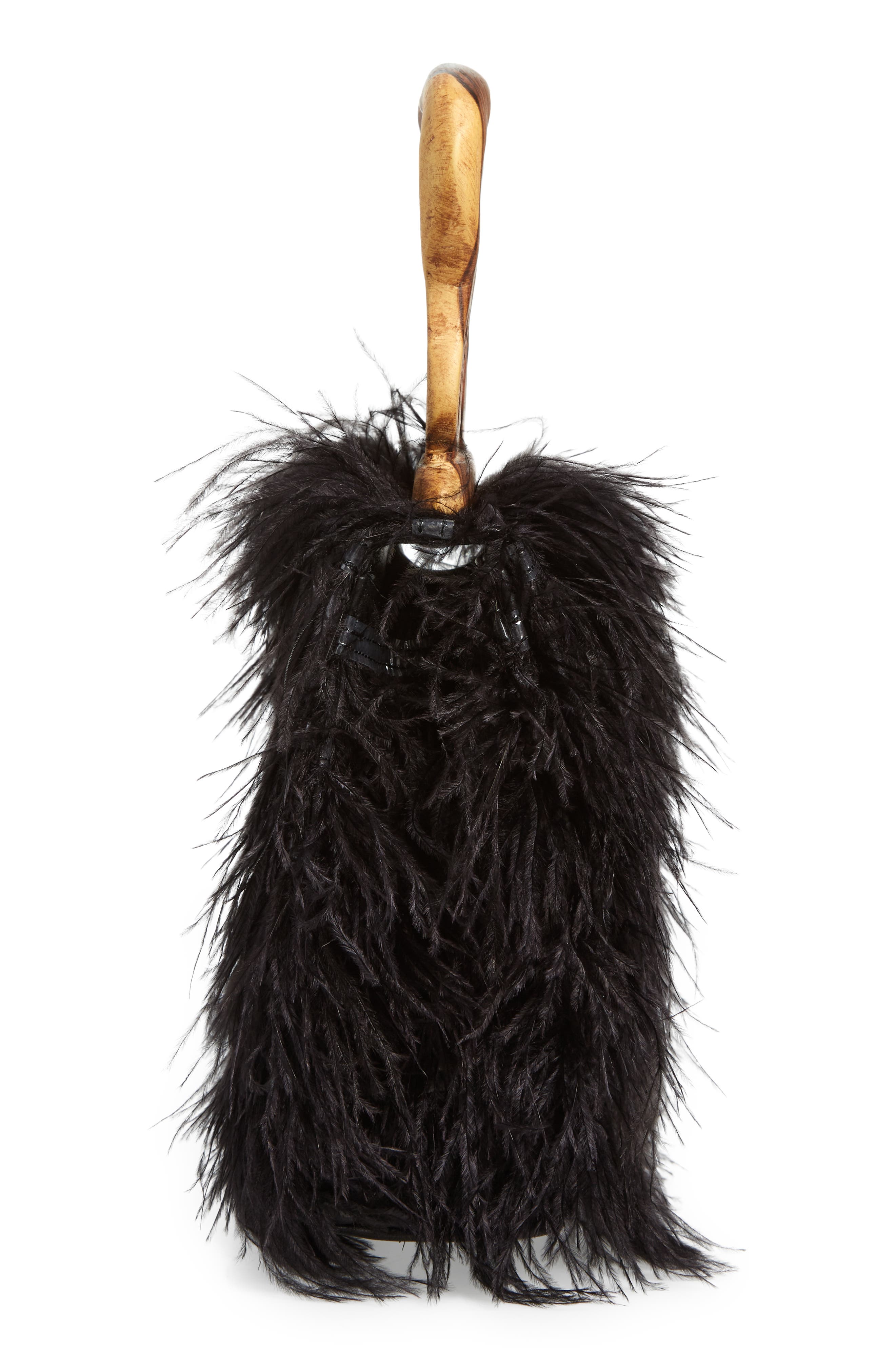 Brother Vellies Nile Feather Handbag, Alternate, color, 